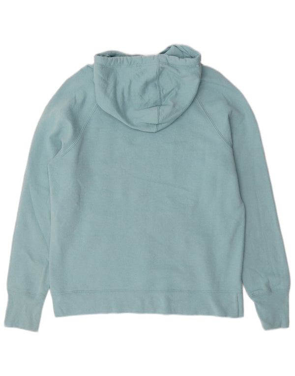 Champion Womens Graphic Hoodie Pullover UK 14 Mittelblaue Baumwolle