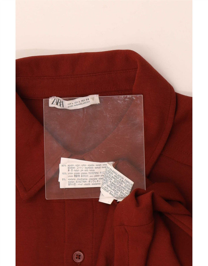 Zara Herrenhemd Large Braun