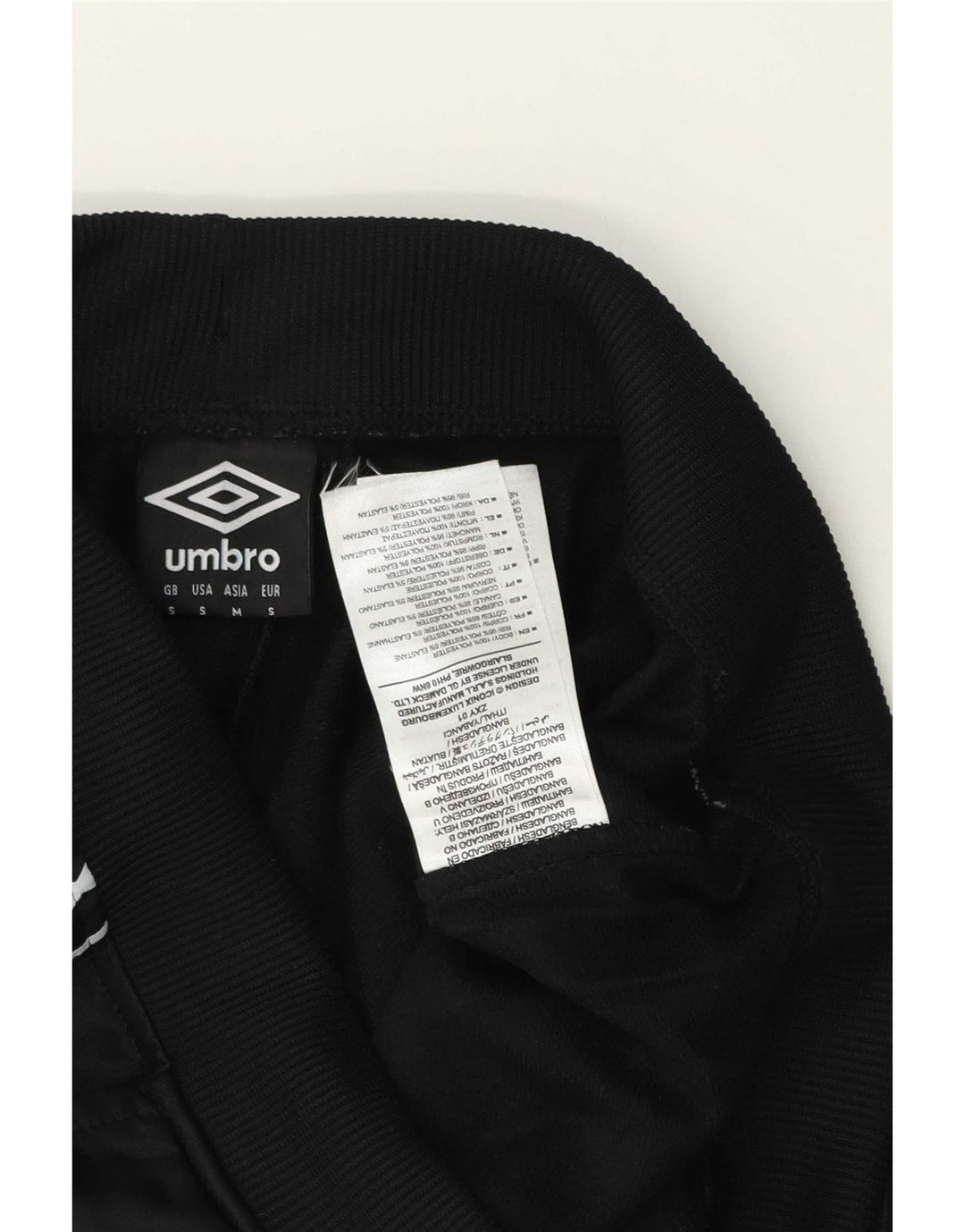 Umbro Herren-Trainingsanzug mit Grafik, Jogginghose, Größe S, Schwarz, Polyester