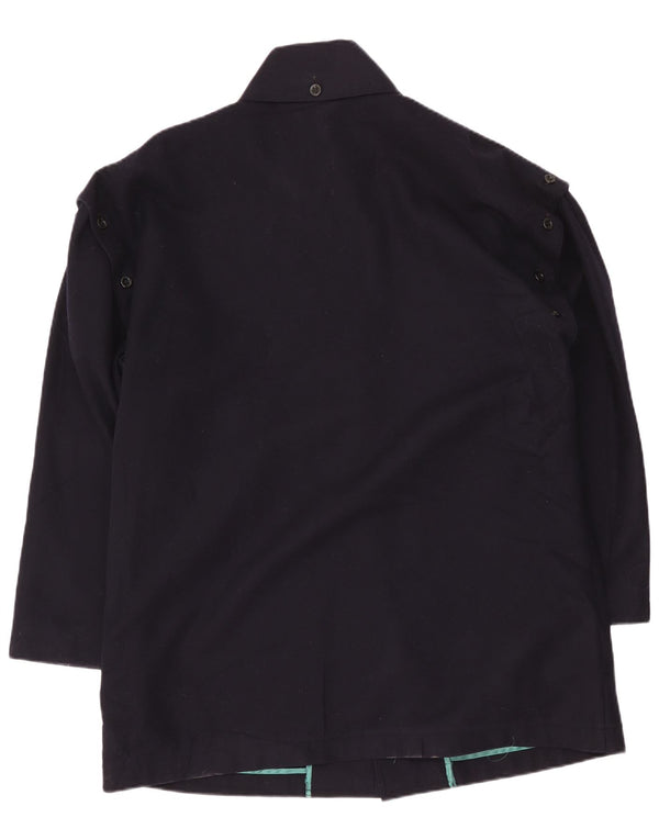 Orcinus Herren-Windbreaker-Mantel IT 52 XL Marineblaue Wolle