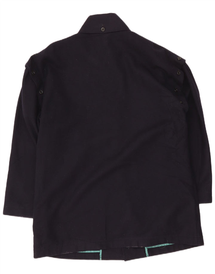 Orcinus Herren-Windbreaker-Mantel IT 52 XL Marineblaue Wolle
