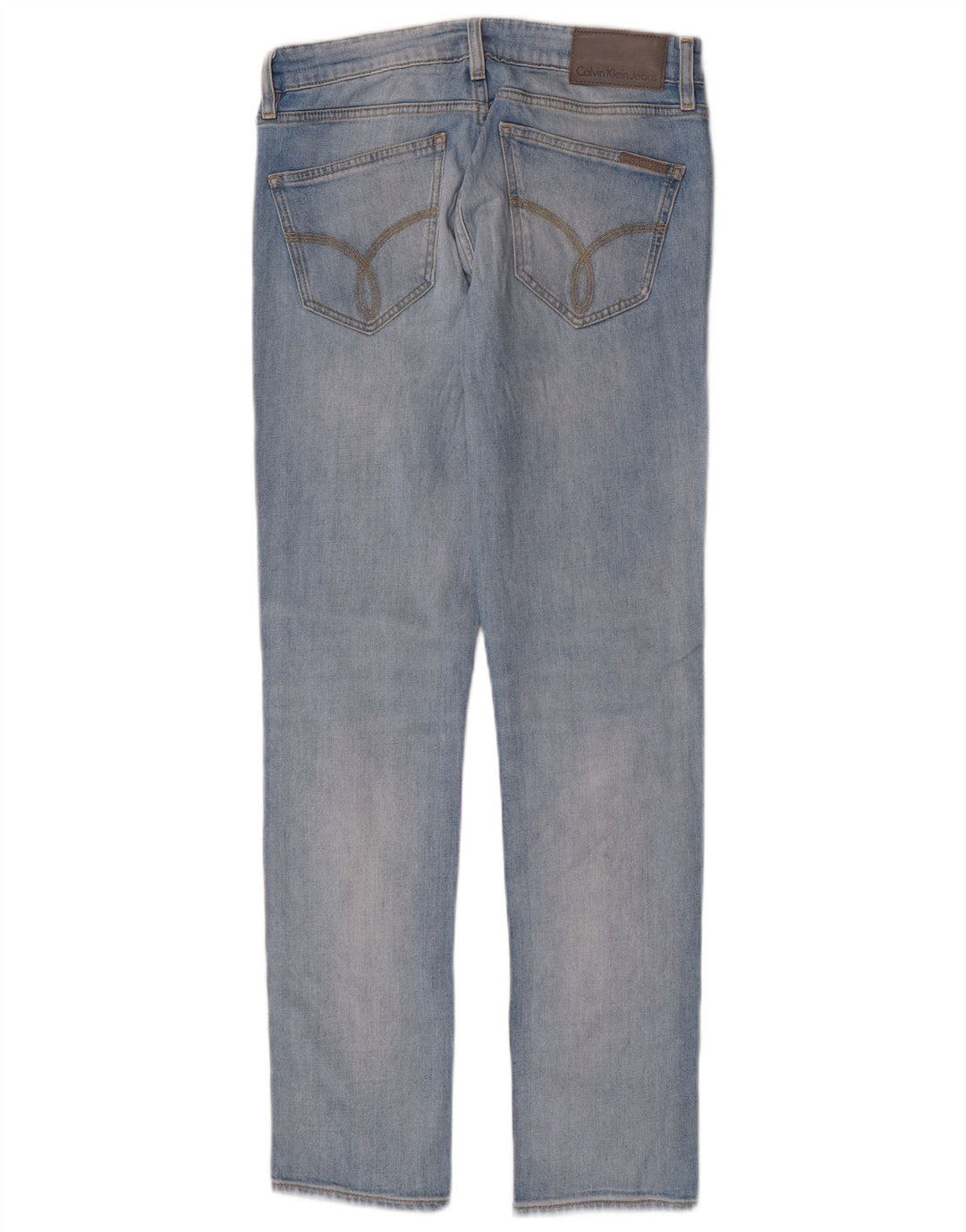 Calvin Klein Herren Slim Jeans W31 L32 Blaue Baumwolle