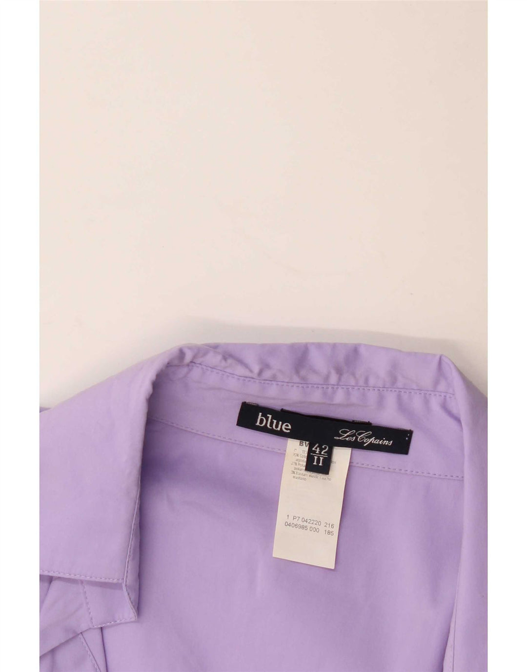 Les Copains Damen Pullover-Hemd IT 42 Mittelviolette Baumwolle