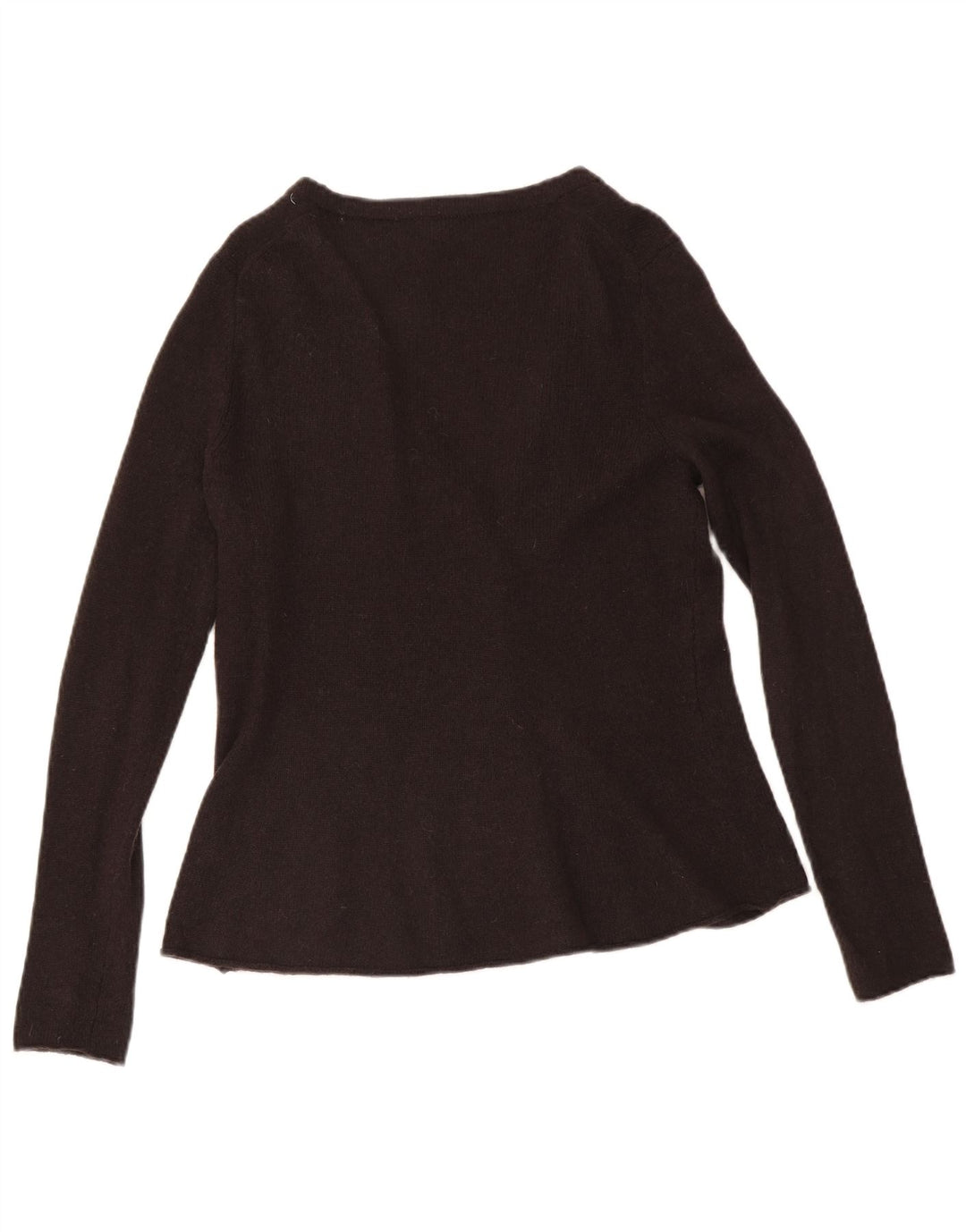 Hobbs Damen-Cardigan-Pullover UK 14 Mittelbraune Lammwolle
