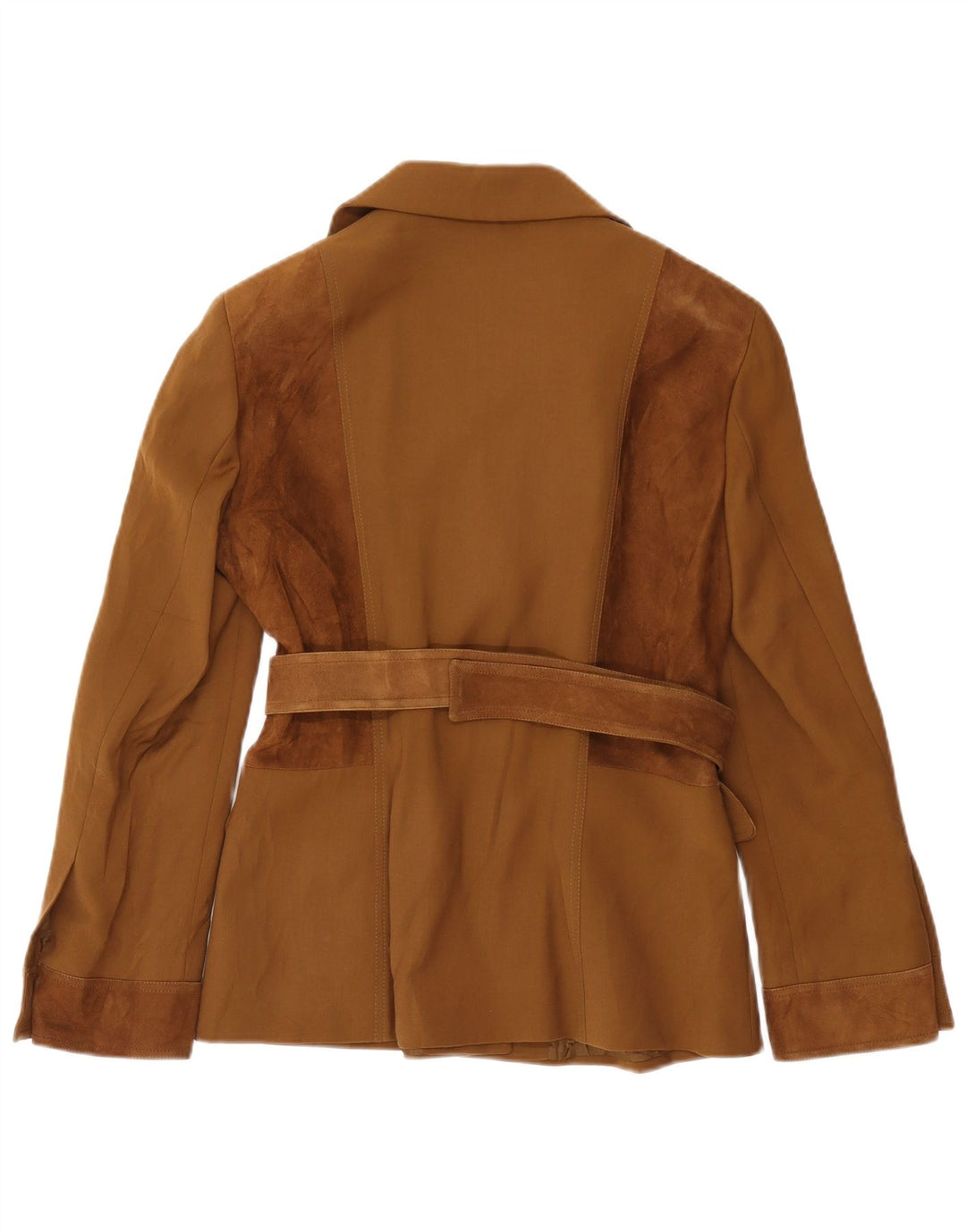 Paola Antonini Damen Blazer Jacke UK 16 Große braune Wolle