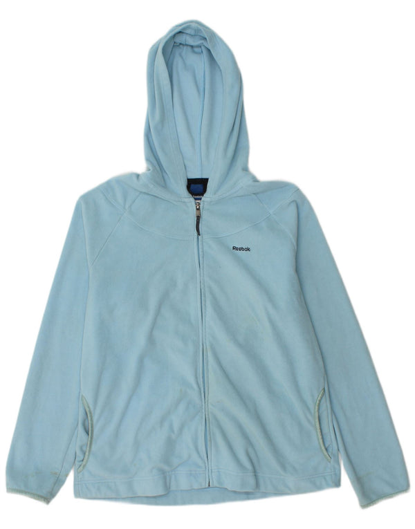 Reebok Damen Kapuzen-Fleecejacke UK 18 XL Blau Polyester