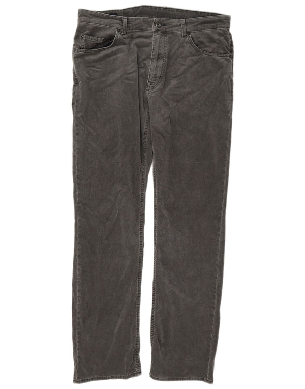 Gant Herren Jason Straight Regular Fit Cordhose W38 L36 Grau Baumwolle