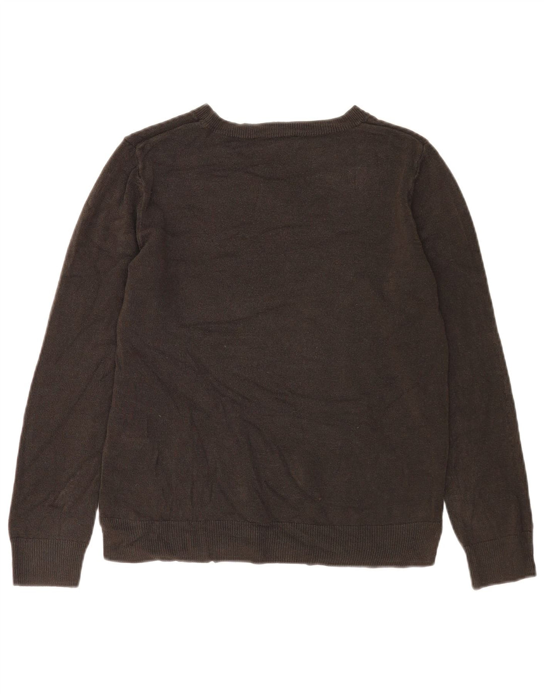 Marks & Spencer Damen-Pullover mit U-Boot-Ausschnitt, UK 14, Mittelbraun, Acryl