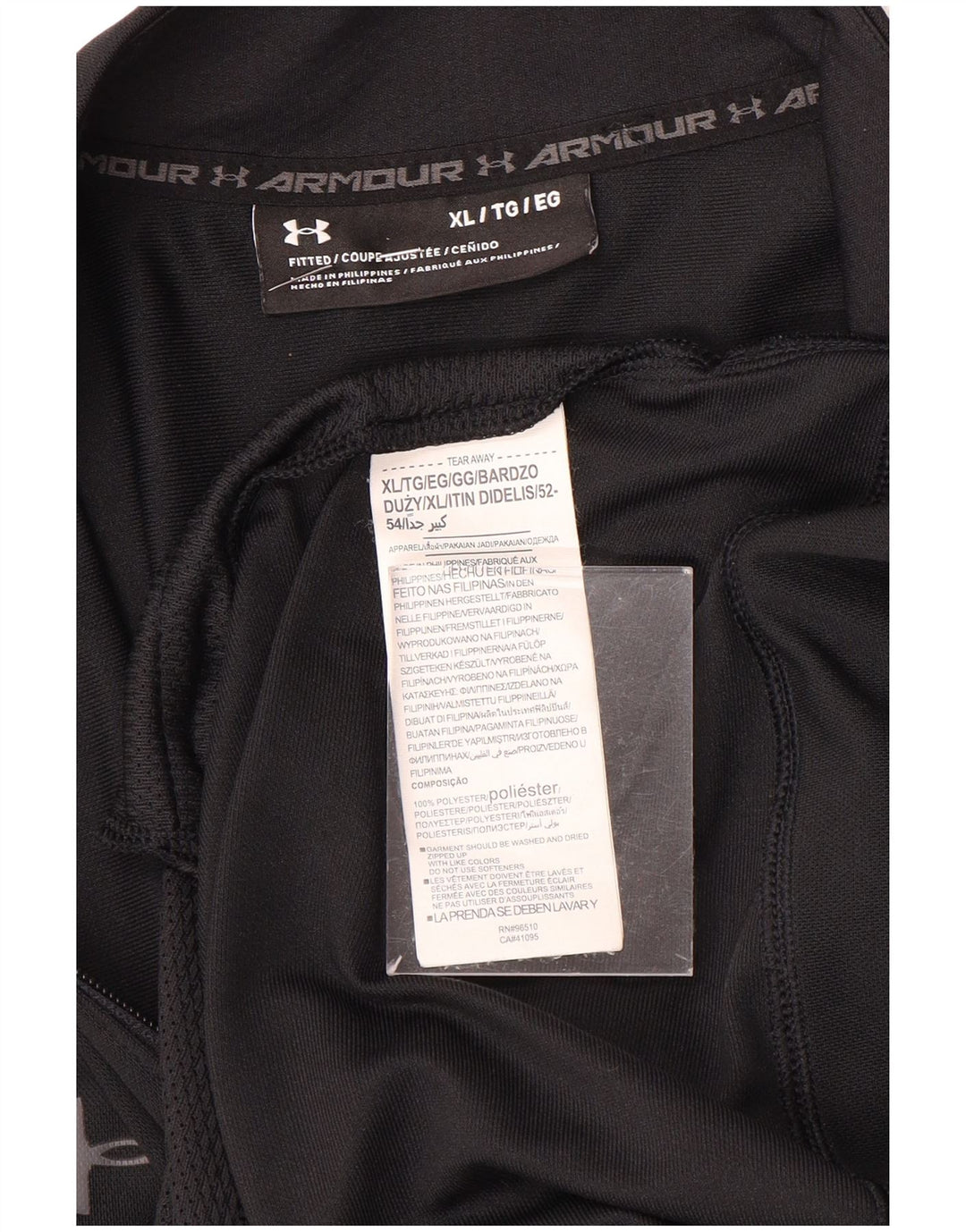 Under Armour Herren-Trainingsanzugoberteil, Jacke, XL, Schwarz, Polyester