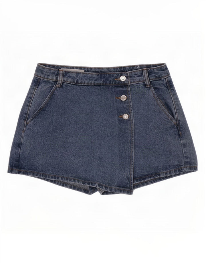 Zara Damen-Jeansshorts, Größe S, W26, Blau, Baumwolle