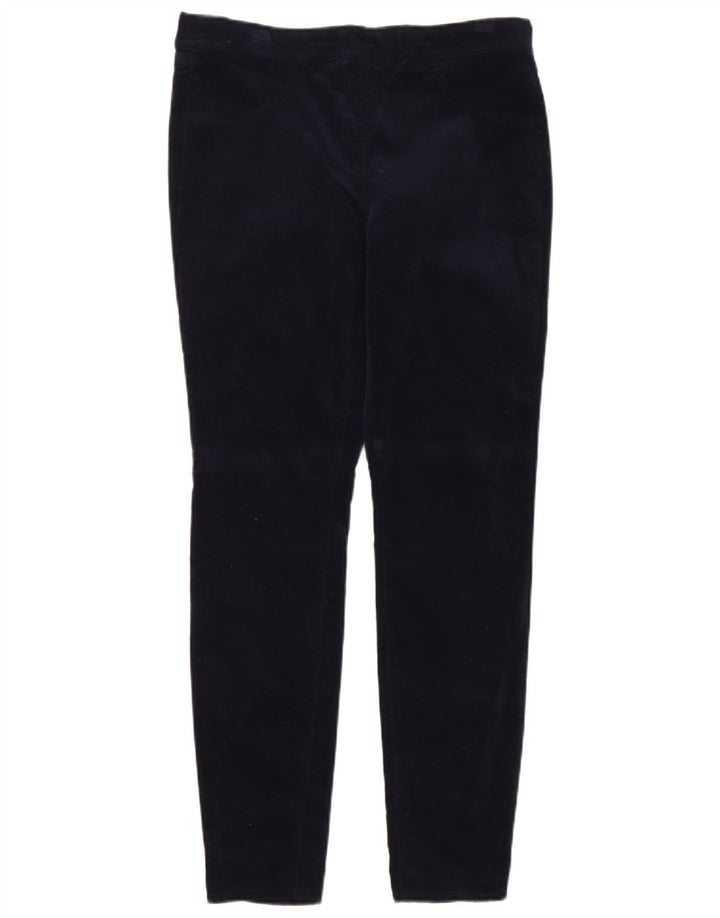 White Stuff Velours-Leggings für Damen, UK 14, Größe L, Marineblau, Baumwolle