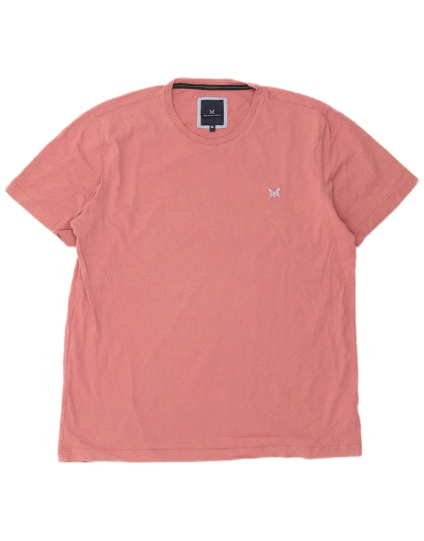 Crew Clothing Herren T-Shirt Top XL Rosa Baumwolle