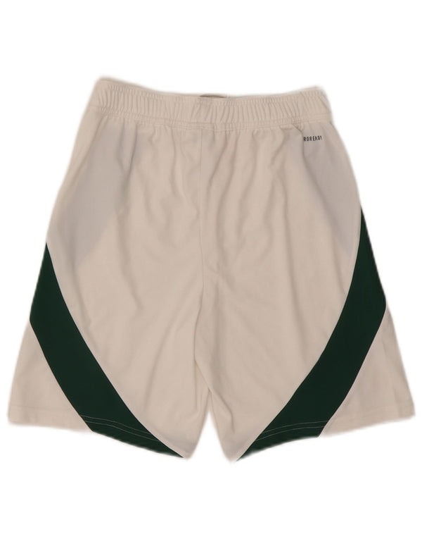 Adidas Boston Celtics Sportshorts für Jungen, 13–14 Jahre, weißes Farbblockdesign
