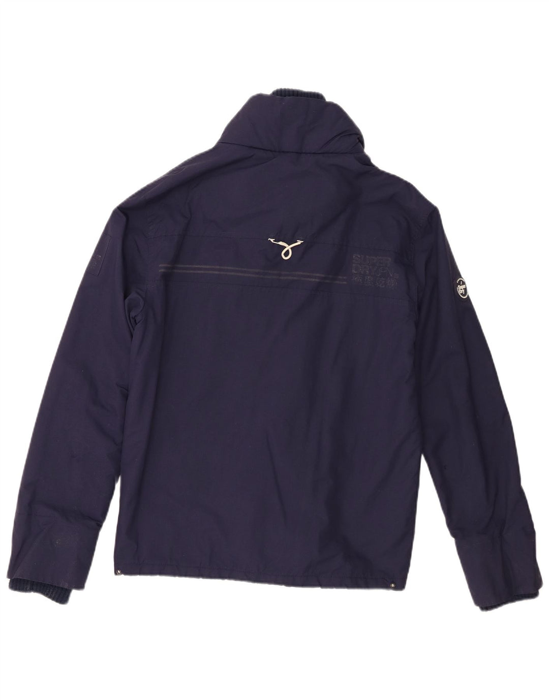Superdry Damen Windtrekker Windjacke UK 10 Small Marineblau