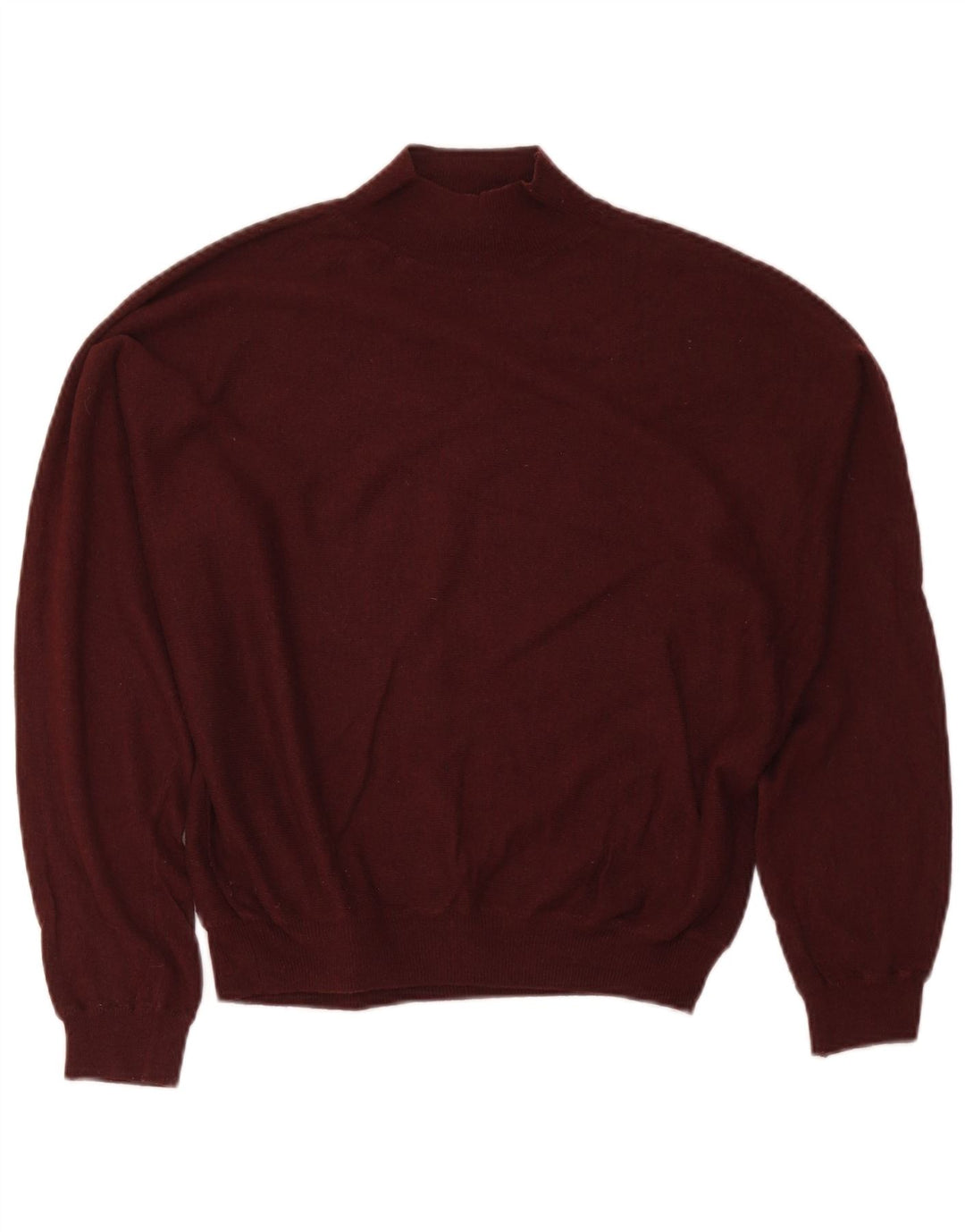 Zara Damen-Pullover mit Rollkragen, übergroß, Gr. 14, mittleres Burgunderrot