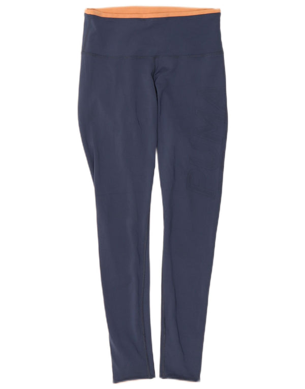 PUMA Damen Graphic Leggings UK 4 XS Marineblau
