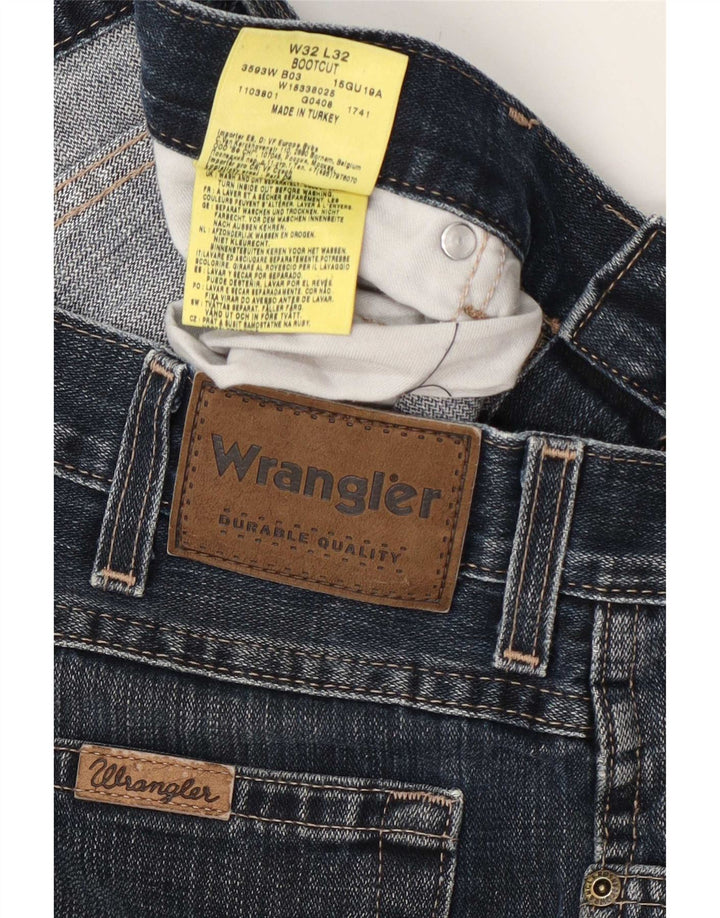 Wrangler Herren Bootcut Jeans W32 L32 Marineblaue Baumwolle