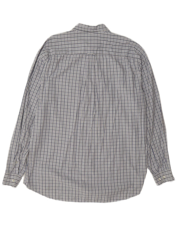 Lacoste Herrenhemd, Größe 42, groß, blau kariert