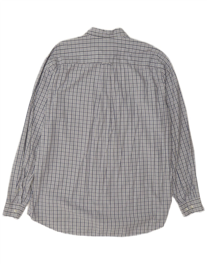 Lacoste Herrenhemd, Größe 42, groß, blau kariert