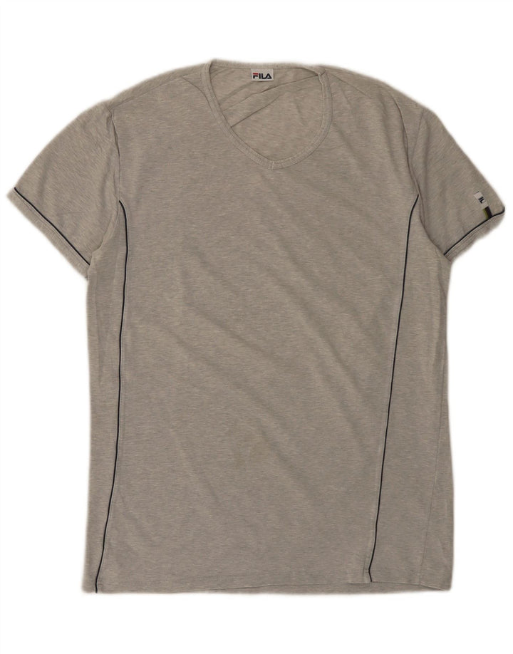 Fila Herren T-Shirt Top Small Grau meliert