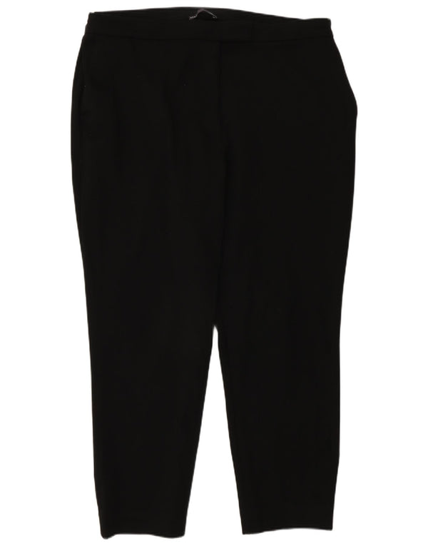 Marks & Spencer Damen Slim Cropped-Hose UK 20 2XL W40 L27 Schwarz