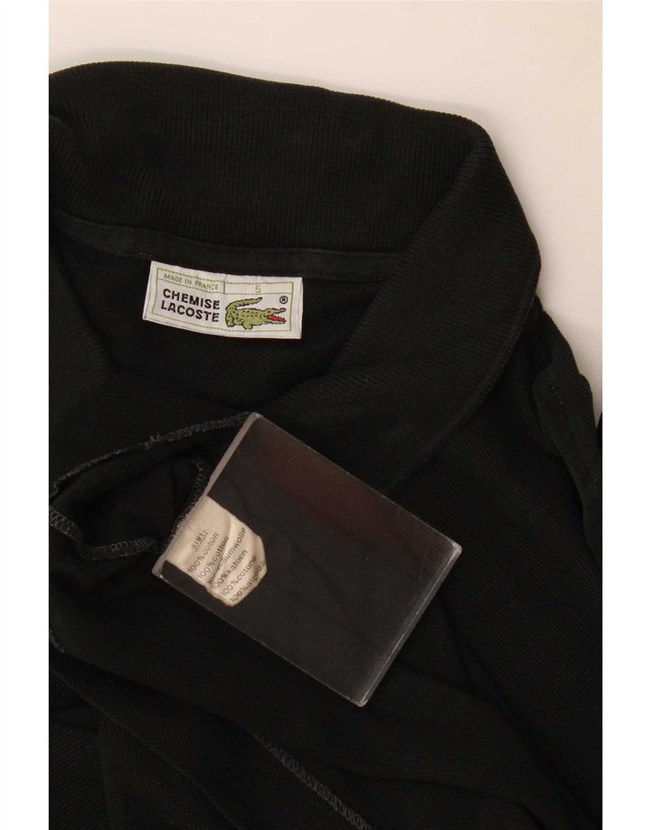 Lacoste Herren-Poloshirt, Größe 5, groß, schwarze Baumwolle
