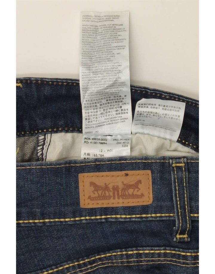 LEVI'S Womens Capri Jeans US 12 Large W31  Blue Cotton Vintage Levi's and Second-Hand Levi's from Messina Hembry 