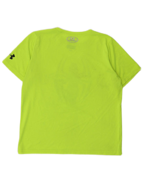Under Armour Jungen Heat Gear Graphic T-Shirt Top 13–14 Jahre XL Grün