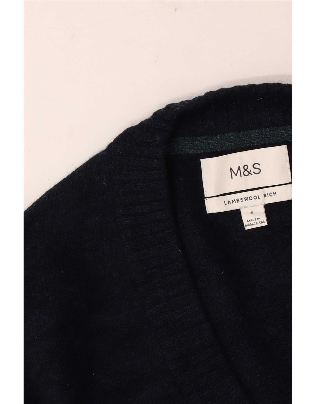 Marks & Spencer Herren-Strickjacke, Größe S, Marineblau