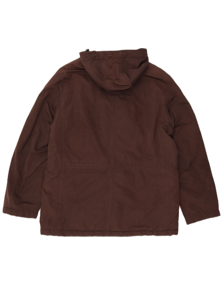 Napapijri Herren-Utility-Jacke mit Kapuze, UK 40, Größe L, braun, Polyester