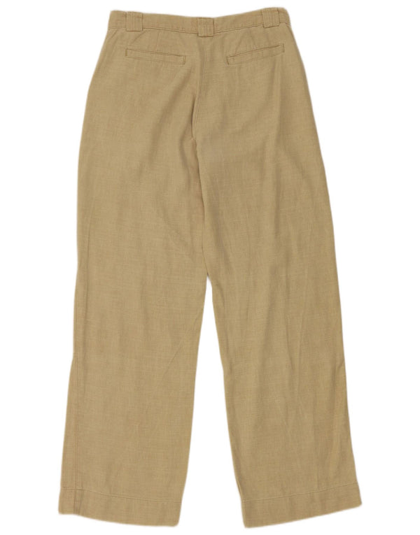 Timberland Damen-Freizeithose mit weitem Bein, UK 8, Größe S, W28, L29, Beige, Baumwolle