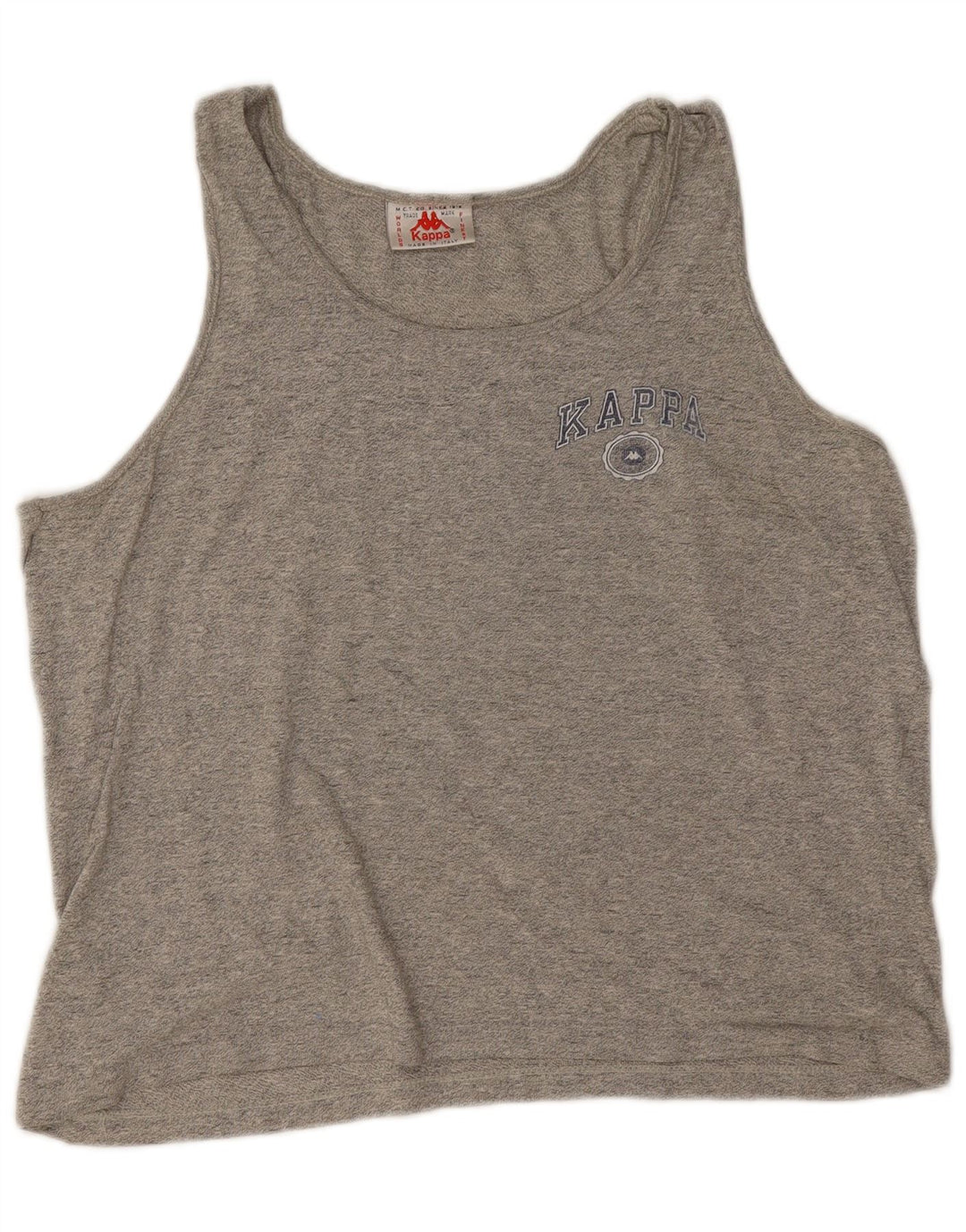 Kappa Damen Weste Top UK 16 Large Graue Baumwolle
