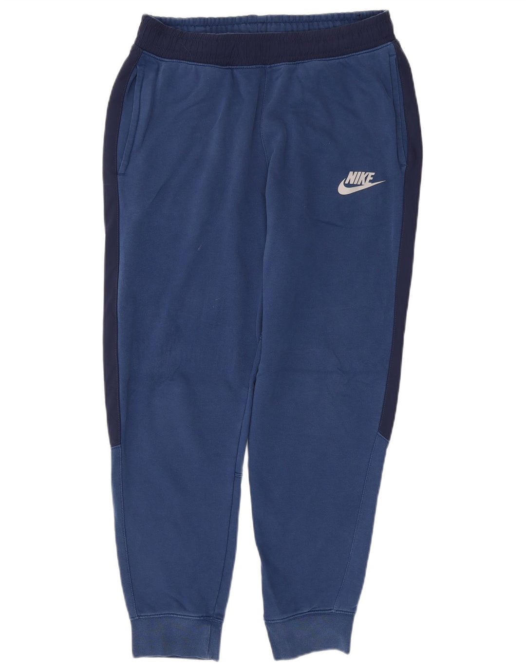 NIKE Herren-Trainingshose, Jogginghose, Mittelblau, Farbblock-Baumwolle