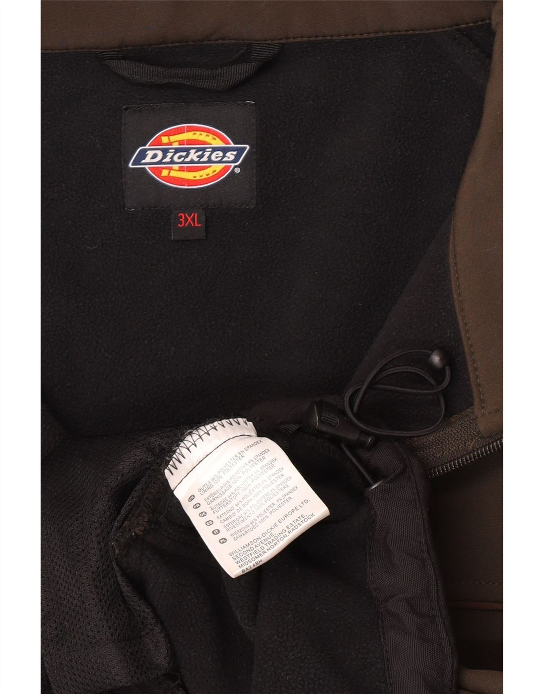 Dickies Herren-Windbreaker-Jacke, UK 46 3XL, Khaki, Colourblock-Polyester