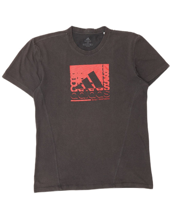 Adidas Herren Grafik T-Shirt Top Medium Schwarz Polyester