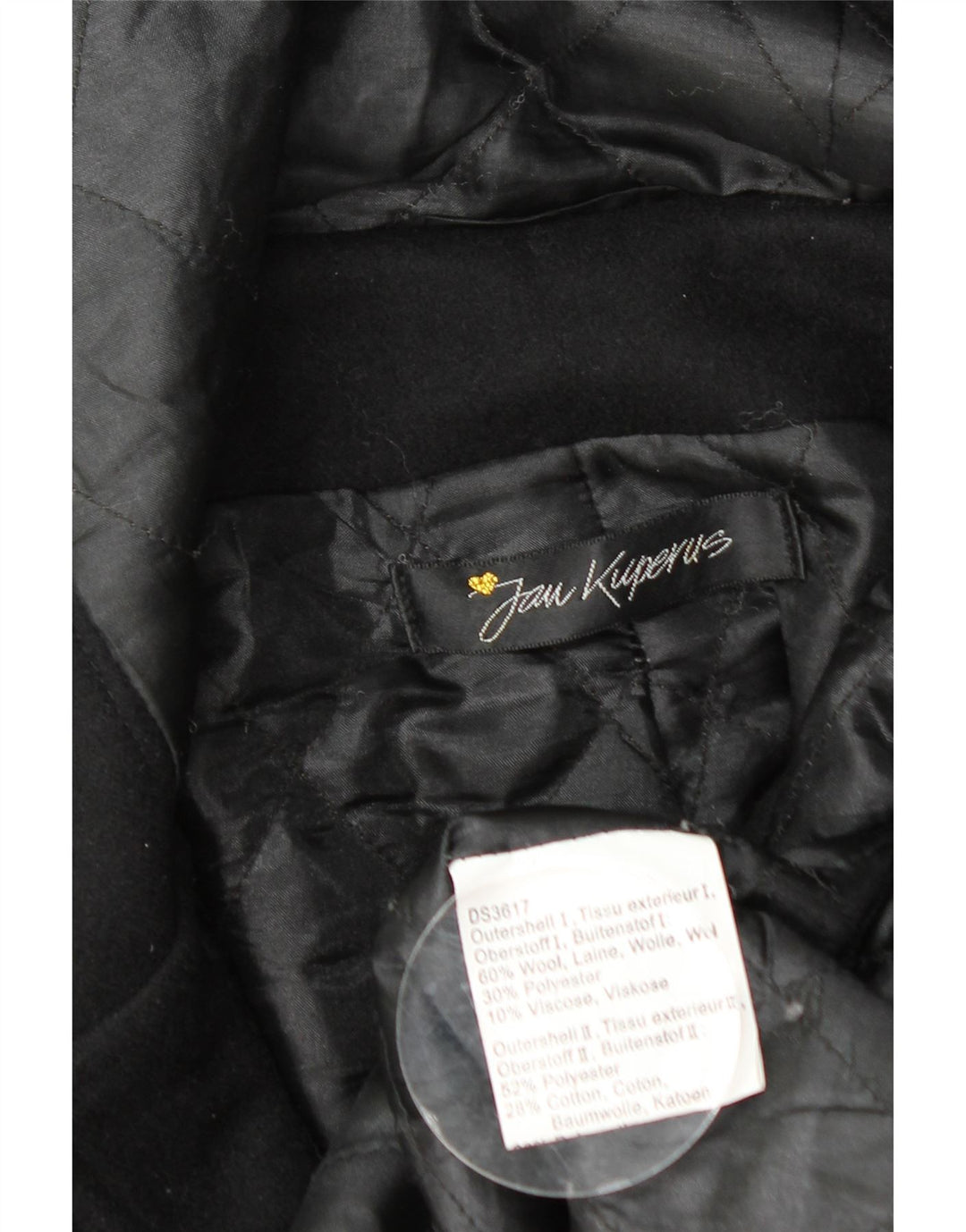 Vintage Damen Dufflecoat mit Kapuze UK 14 Große schwarze Wolle