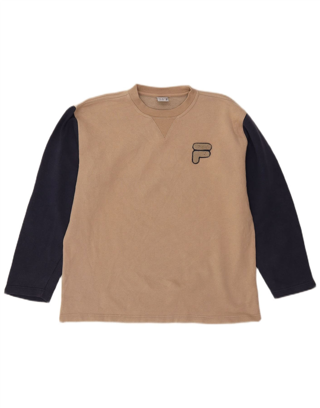 Fila Grafik-Sweatshirt für Jungen, 13–14 Jahre, groß, Beige, Farbblock