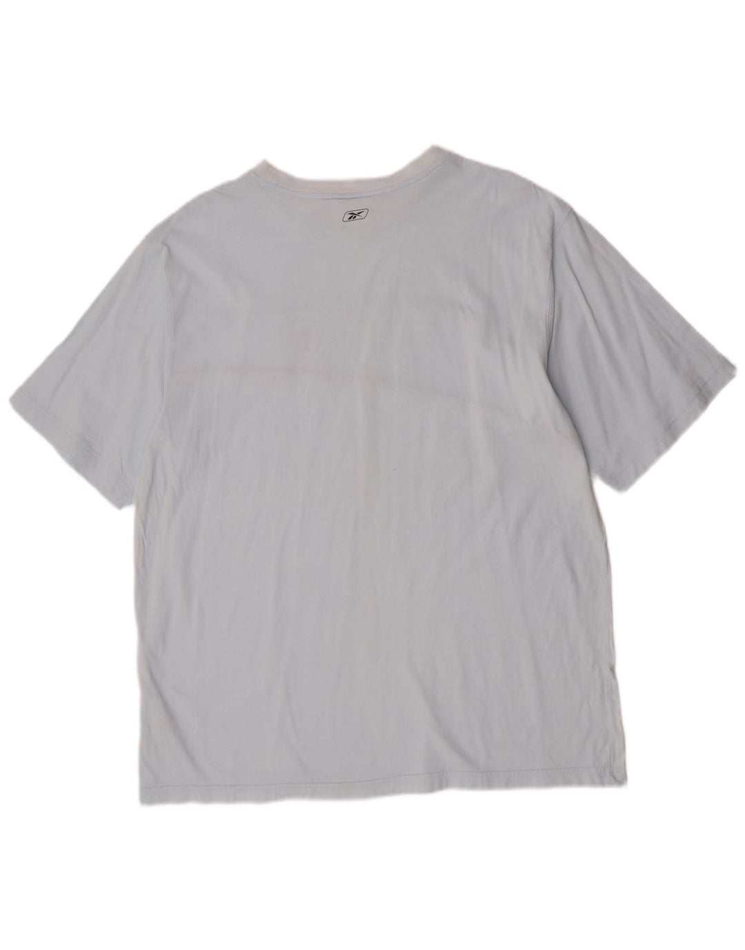 Reebok Herren Grafik T-Shirt Top 2XL Blau Baumwolle