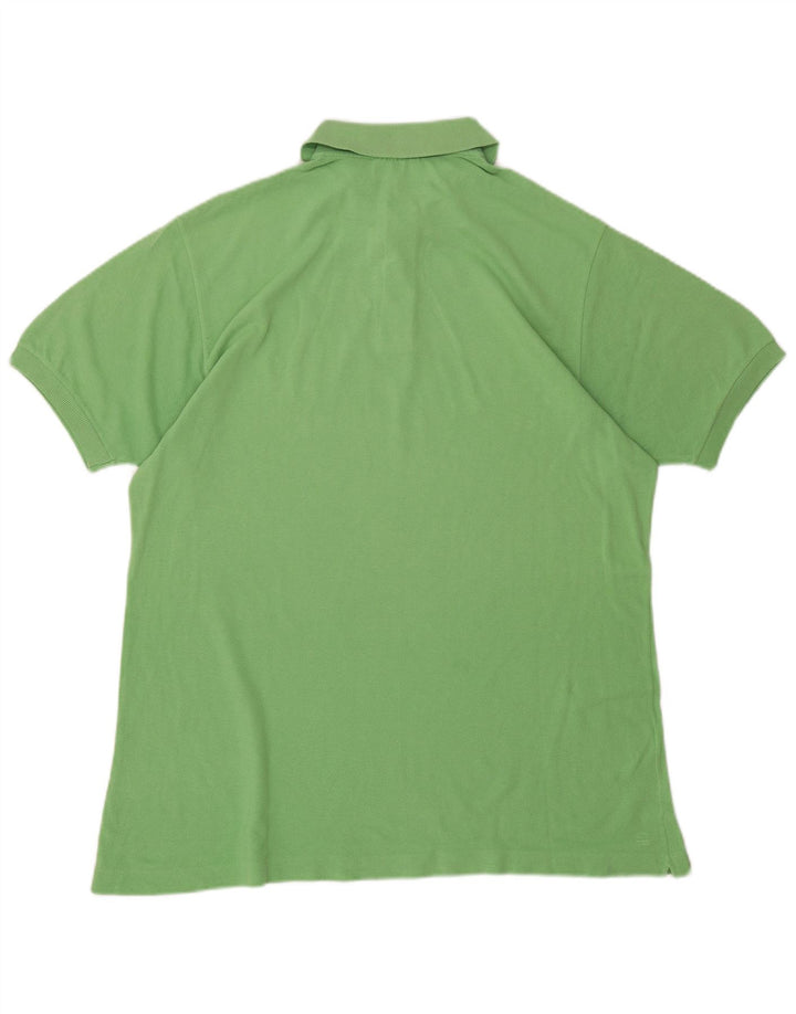 Lacoste Herren Poloshirt Größe 7 2XL Grüne Baumwolle