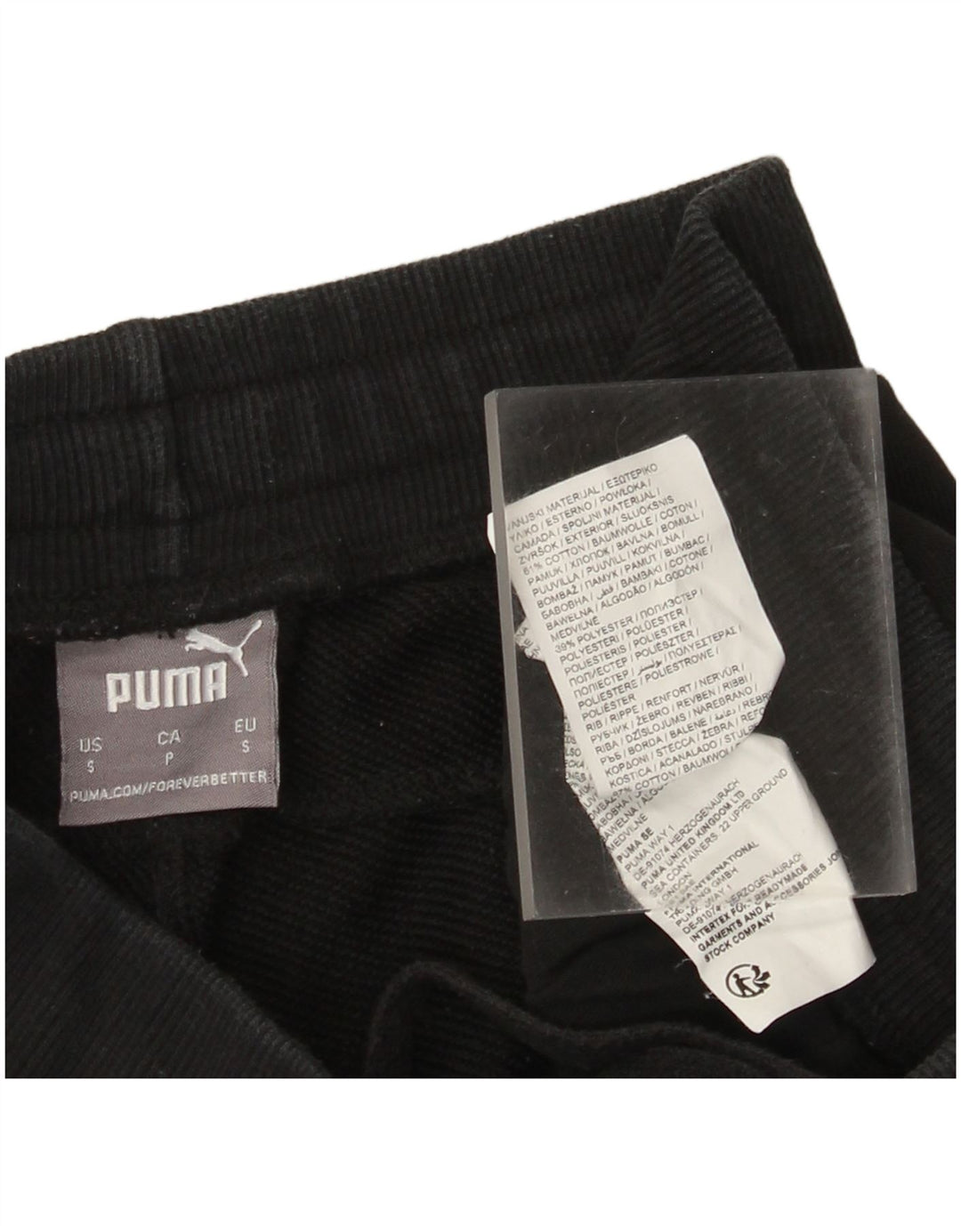 Puma Herren-Sportshorts, Größe S, Schwarz, Colourblock-Baumwolle
