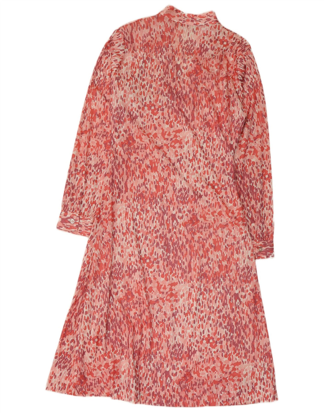 ANNARELLA Langärmliges A-Linien-Kleid für Damen IT 46 Large Pink Spotted