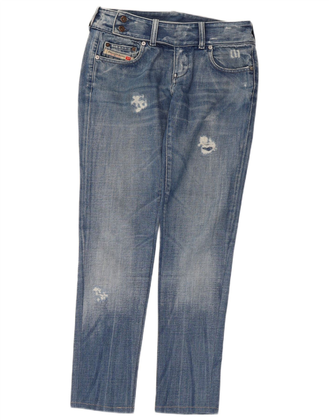 Diesel Damen Distressed Slim Jeans W30 L29 Blau