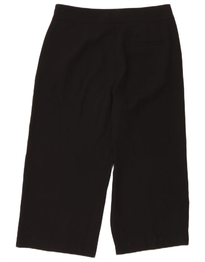 Marks & Spencer Damen Caprihose UK 16 Large W34 L22 Schwarz Polyester