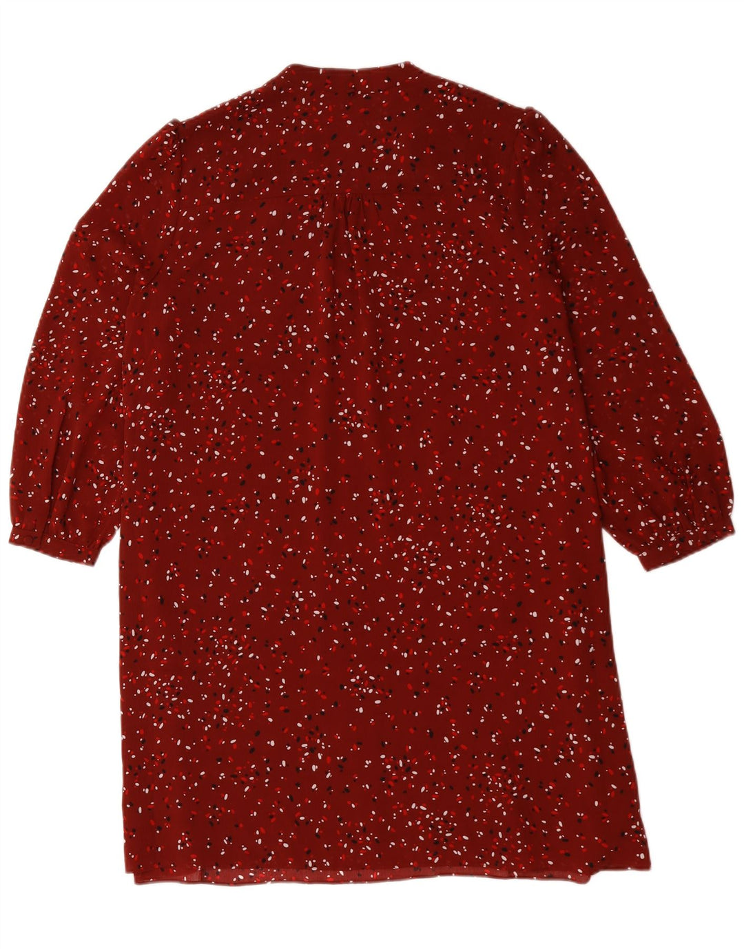 Hobbs Damen-Etuikleid mit langen Ärmeln, Gr. 44, großes rotes Blumenmuster, Polyester