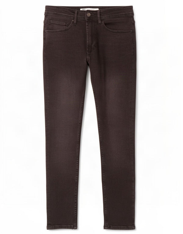 Zara Damen Slim Jeans EU 38 Small W30 L29 Schwarze Baumwolle
