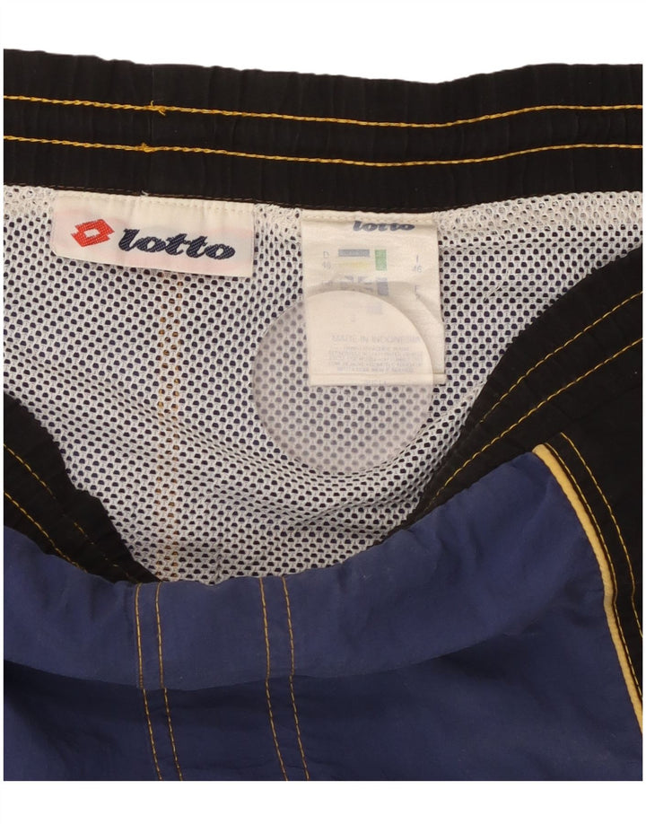Lotto Herren-Badeshorts mit Grafik, IT 46, Größe S, marineblaues Colourblock-Nylon