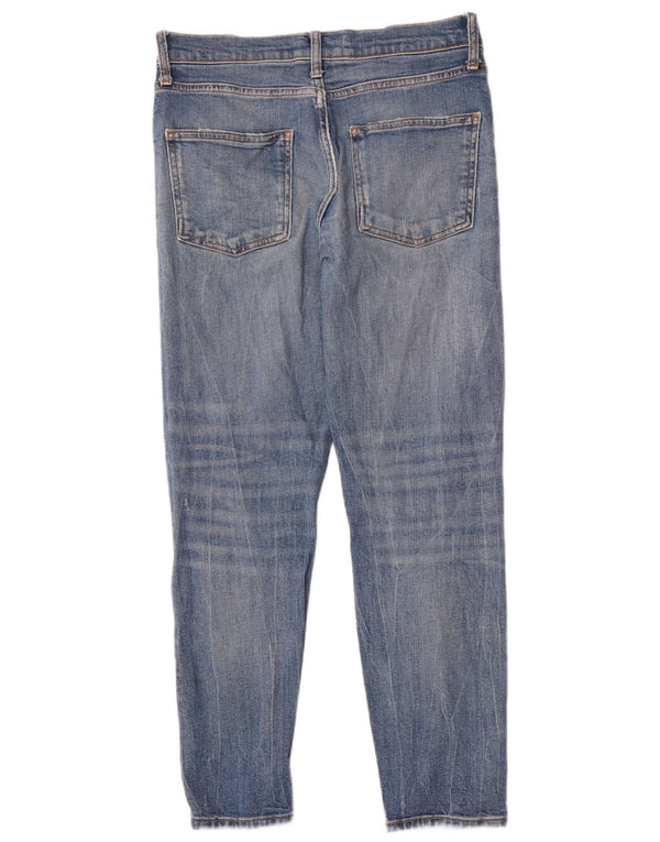 Zara Damen Distressed Slim Jeans EU 38 Small W28 L27 Blaue Baumwolle
