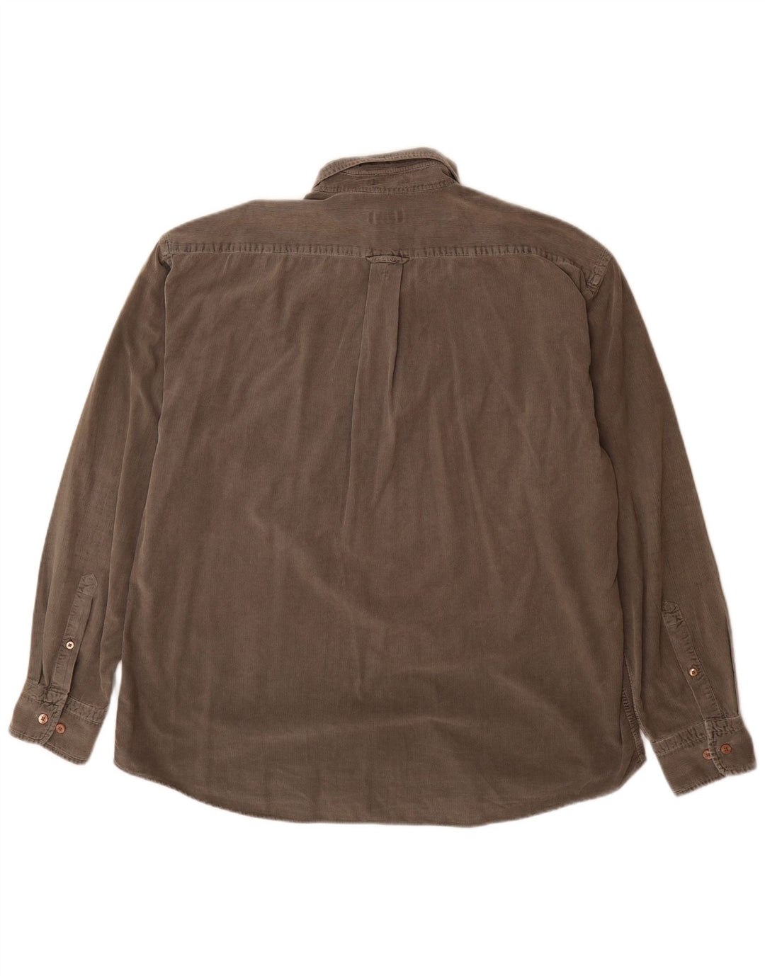 Gant Herren-Cord-Hemd mit normaler Passform, XL, graue Baumwolle
