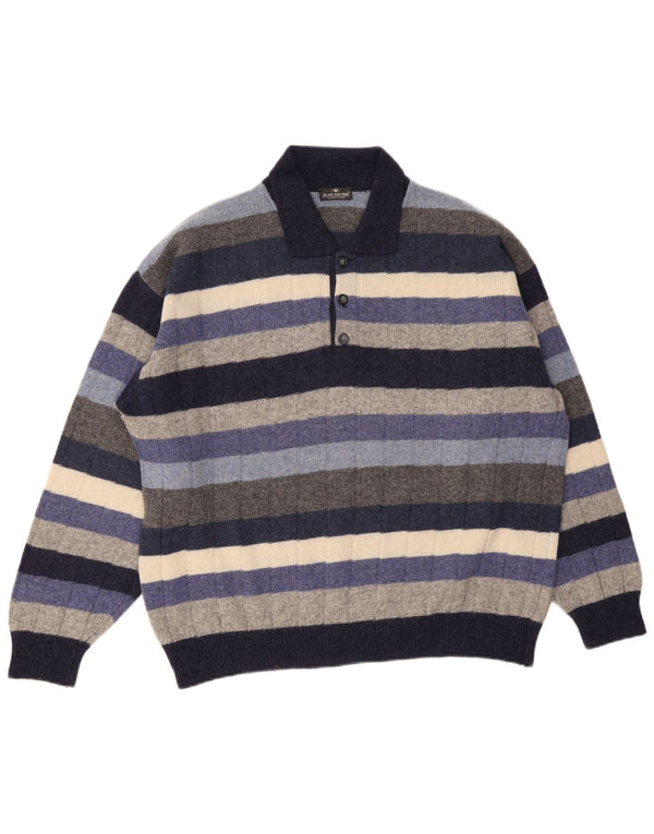 Il Granchio Herren Rollkragenpullover Pullover 2XL Mehrfarbig gestreift
