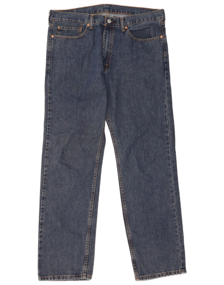 Levi's Herren 505 Straight Jeans W36 L32 Blaue Baumwolle